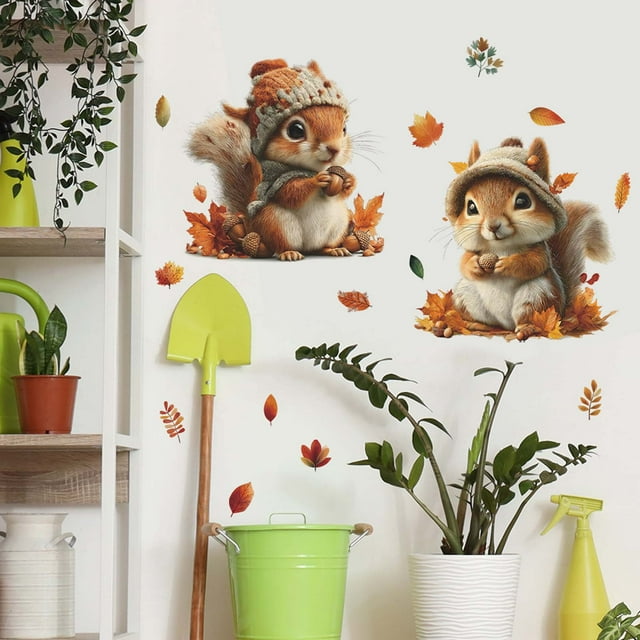 QTOCIO Hazelnut Bedroom Living Room Home Beautification Decoration Stickers
