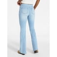 thumbnail image 3 of No Boundaries Lace Up Waist Bootcut Jeans, 33" Inseam, Women's XXS-XXL, 3 of 5