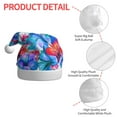 thumbnail image 4 of Salouo Bright Flowers for Adult Christmas Hat Xmas Holiday Hat Santa Hat for Women & Men Festive Headwear Accessories Fit for Christmas/ New Year/Holiday/Party,1PC, 4 of 6