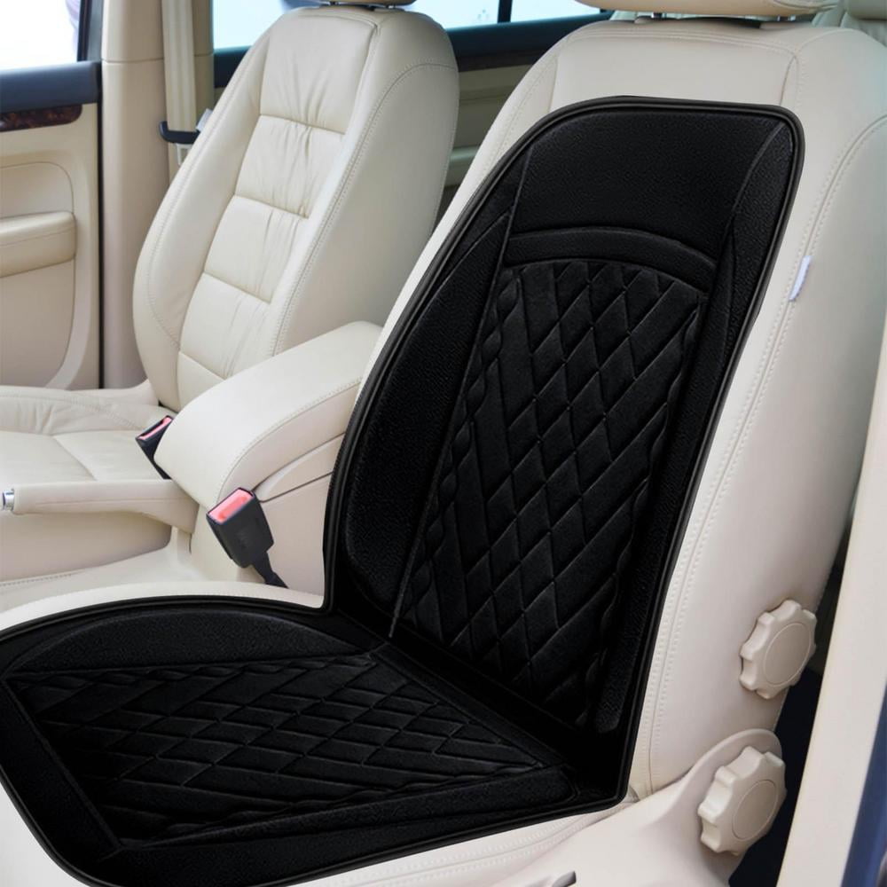 Car Seat Cushion for Leather Seats for Driver Less Fatigue on Long Trips  Keeps You Cool and Dry in the Heat Summer Warm in Winter Black 