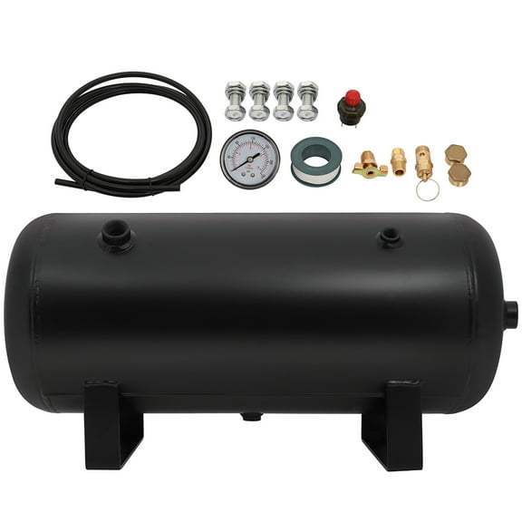 ECCPP 12V 5 Gal Air Tank 8Ports Air Horn Tank System for Train Car Truck Boat RV