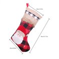 thumbnail image 3 of Calcetines navideños con cuerda colgante muñeco de nieve Santa Festival dulces bolsas de regalo elementos de punto árbol colgante pared puerta Kits de decoración para fiestas Muñeco de nieve Yuarrent HA069862-02, 3 of 6