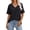 Black, variant on ANRABESS Womens Oversized Acid Washed T-Shirt Short Sleeve Vintage Casual V Neck Tops 2026 Summer Basic Tee Trendy Clothes Navy Blue Large