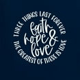 thumbnail image 6 of Wild Bobby, Faith Hope & Love Three Things That Last Forever Inspirational/Christian Men Long Sleeve Shirt, Navy, 3X-Large, 6 of 6