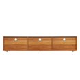 thumbnail image 6 of Walnut TV Stand for 70 Inch TV Stands, Media Console Entertainment Center Television Table, 2 Storage Cabinet with Open Shelves for Living Room Bedroom, 6 of 8