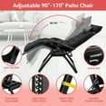 thumbnail image 2 of VECUKTY XL Oversize Zero Gravity Chair - 500lb Capacity, 29-Inch Wide Padded Seat, Folding Travel Recliner for Outdoor / Indoor Use - Patio, Lawn,Black,Portable and Heavy Duty, 2 of 10