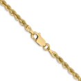 thumbnail image 4 of Auriga 10K Yellow Gold 2.75 mm Regular Rope Chain Necklace for Women 16", 4 of 6