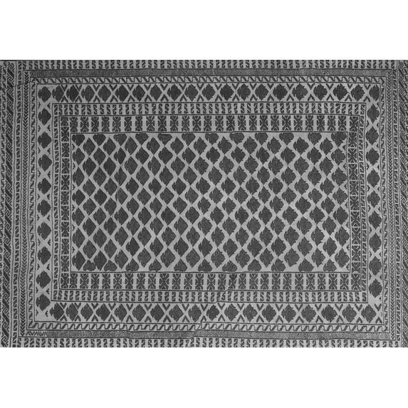 Ahgly Company Indoor Rectangle Southwestern Gray Country Area Rugs, 7' x 9'