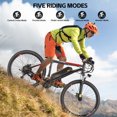 thumbnail image 5 of Elifine 26" Electric Bike for Adults 350W Electric Mountain Bike with 36V 10.4Ah Removable Battery, LCD, Lockable Suspension Fork, 5 Riding Modes, 21 Speed Commuter Ebike, UL2849, 5 of 9