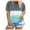 Green, variant on DailyTrove Women's Tie-Dye Ombre Short Sleeve T-Shirt - Casual Loose Tee, Vibrant for Summer & Beach