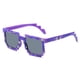 thumbnail image 5 of Gafas de sol de mosaico a cuadros de tendencia de moda Gafas de sol de píxeles divertidos para fiestas, 5 of 5