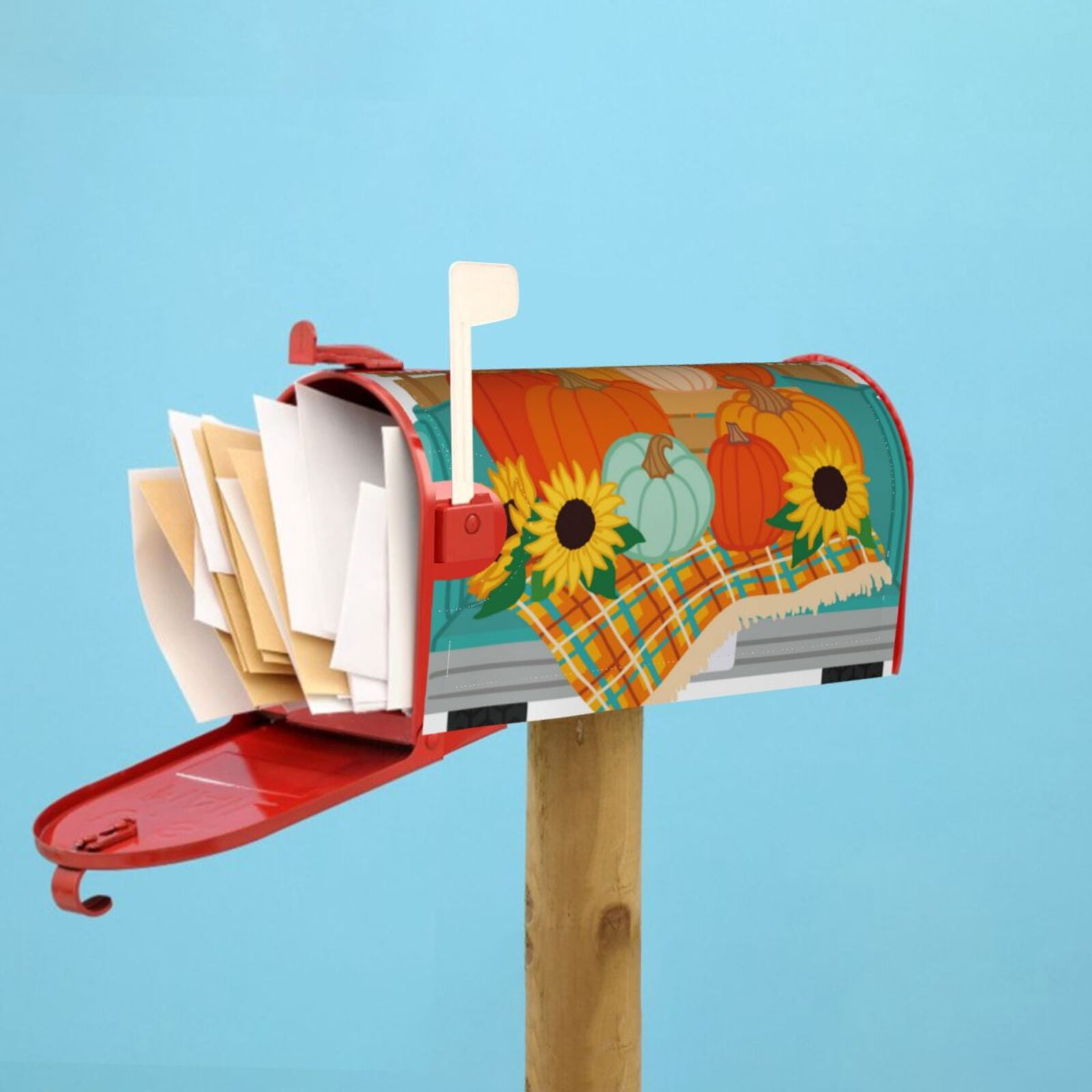 Kdxio Magnetic Mailbox Cover 21x18 in Mailbox Cover Outdoor Decoration Holiday Mailbox Covers for Home Garden Yard-21x18 in