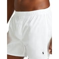thumbnail image 3 of Polo Ralph Lauren Men's 3-Pack Classic Woven Cotton Boxers (2XLarge, 2XL, White), 3 of 4