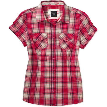 Faded Glory - Women's Organic Cotton Camp Shirt - Walmart.com