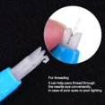 thumbnail image 2 of 3 Pieces Sewing Needle Inserter Automatic Needle Threader Needle Threading Tool for Sewing Machine (Blue and White), 2 of 6