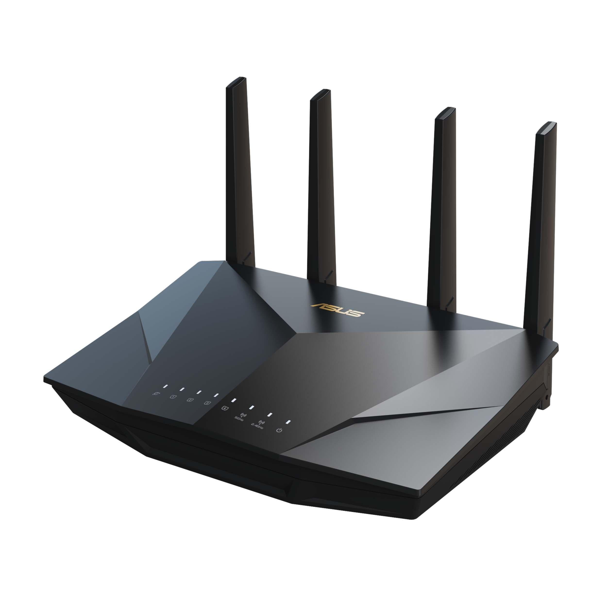ASUS RT-AX3000 Wi-Fi 6 Mesh Wireless Internet Network Router with 802.11ax Ethernet - Walmart.com ASUS RT-AX3000 Wi-Fi 6 Mesh Wireless Internet Network Router with 802.11ax Ethernet - Walmart.com