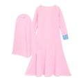 thumbnail image 3 of Posijego Robe Musulmane pour Filles Coton Manches Longues Col Rond Douce Robes de Prière Modernes Taille 1-8 Ans, 3 of 6