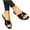 Black, variant on Wedge Sandals for Women Wide Width Comfortable Flat Open Toe Casual Outdoor Slippers Easy Wear Off Beach Sandals Women