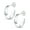 Silver Open 10 mm, variant on Women 925 Sterling Silver Chunky Hoop Earrings: Hammered Silver Hoops 25 mm