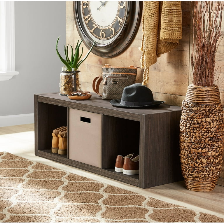 Better Homes & Gardens 3 Cube Storage Organizer, Tobacco Oak