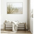thumbnail image 7 of Kate and Laurel Sylvie Calming Beach Grass Framed Canvas Wall Art by The Creative Bunch Studio, 31.5x41.5 White, Coastal Grassy Beach Landscape Art for Wall, 7 of 7