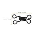 thumbnail image 2 of Pungan Eyes Closure Hooks 120pcs Metal Sewing Hooks for Clothes DIY,0.67"X0.39"X0.04", 2 of 10