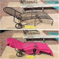 thumbnail image 5 of Funda de microfibra para sillón Estrela, toalla de playa, funda para sillón de piscina con bolsillos para tomar el sol durante las vacaciones (rosa), 5 of 5