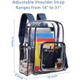 thumbnail image 3 of Mochila transparente Packism resistente para adultos con correas reforzadas para la escuela, 3 of 3