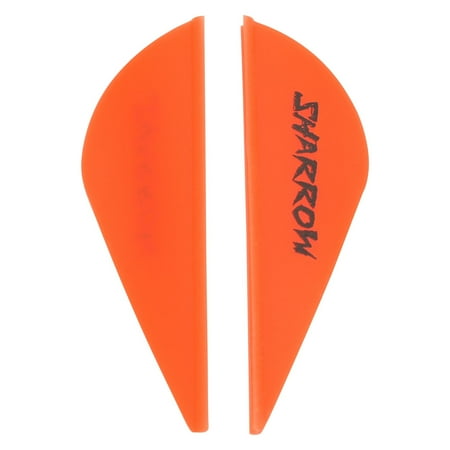 SHARROW 100Pcs/Pack 2 Inch Archery Vanes for Hunting and 3D Target Archery Arrow Fletchings Orange