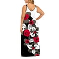 thumbnail image 4 of DYMADE Women Plus Size V-Neck Floral Print Long Dress, 4 of 4
