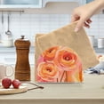 thumbnail image 2 of Yayeee Napkin Holder for Table Set of 2 Kitchen Paper Tissue Organization, Pink Flowers, 2 of 8