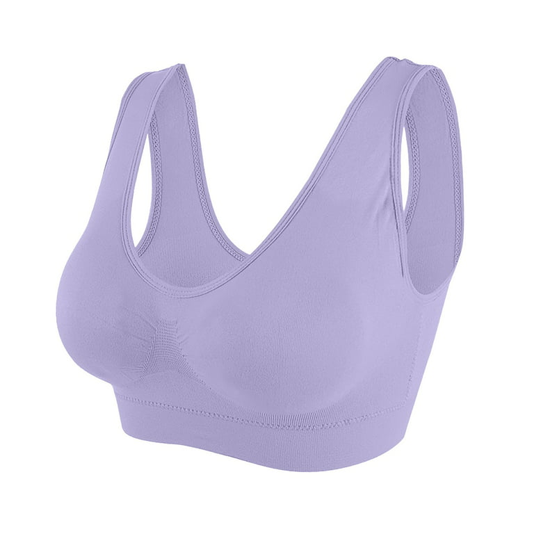 hcuribad Bras for Women, Bra Plus Bra Ultra Thin Size Full Cup Tops Large  Color Sports Women's Bra Women's Blouse, Shapermint Bra，Sports Bras for  Women, Shapermint Bra Purple 3XL 