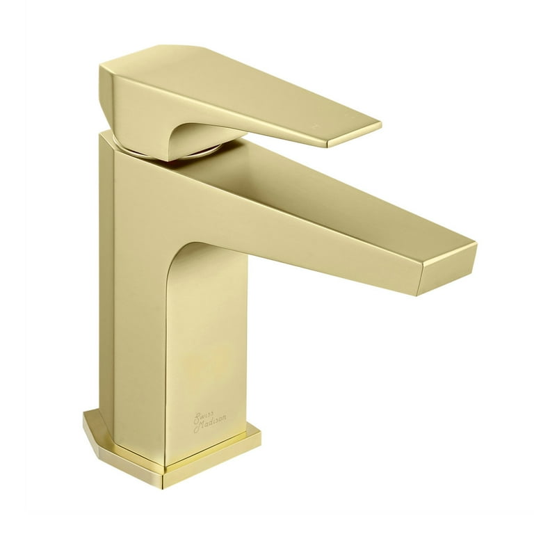 Moen Align Single-Hole Bathroom Faucet - Brushed Gold With Drain (Model 6190BG)