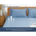 thumbnail image 7 of HOMTEC 200TC 100% Cotton Percale Weave, Pillowcase Set of 2, King Size, Placid Blue, 7 of 7