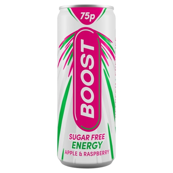Boost Sugar Free Energy Apple & Raspberry 250ml (pack of 24)