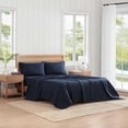 thumbnail image 2 of Sheet Set Tommy Hilfiger Cotton Percale Crisp & Cool Navy, 2 of 9