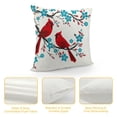 thumbnail image 4 of JEUXUS Blue Trees Red Birds Pillow Case Short Plush Pillowcase White, 4 of 5