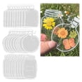 thumbnail image 1 of 30 marcadores de flores secas transparentes, hermosos marcadores de flores hechos en casa, marcadores de flores secas DIY, pegatinas de cristalería, 1 of 9