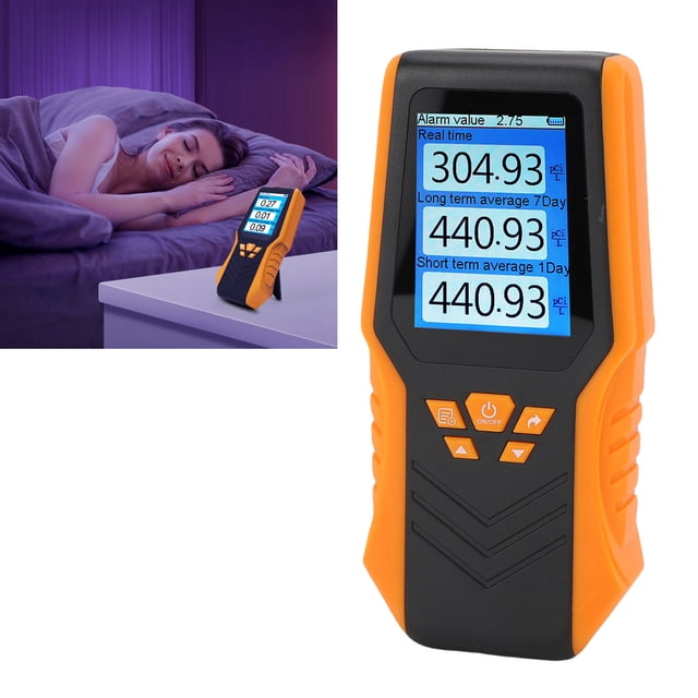 Radon Detector, Radon Test Kit Handheld for Nursery Classroom Hospital Theater