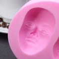 thumbnail image 3 of Molde facial 3D, molde de silicona para hacer jabón, hacer arte, dulces, fondant, pastel, cerámica, escultura de arcilla, modelado, reutilizable y fácil de lavar, 3 of 5