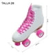thumbnail image 2 of Patines 4 Ruedas Blancos Unisex Little monkey Quads Profesionales, 2 of 4