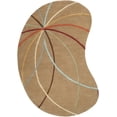 thumbnail image 2 of Mark&Day Wool Rugs, 6x9 Falher Modern Tan Kidney Area Rug, Brown Carpet for Living Room, Bedroom or Kitchen (6' x 9' Kidney), 2 of 5