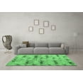 thumbnail image 3 of Ahgly Company Indoor Square Abstract Emerald Green Modern Area Rugs, 7' Square, 3 of 4