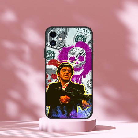 Funda De Teléfono iPhone 11 12 Mini scarface Suave TPU Gao Jiahui unisex