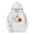 thumbnail image 4 of Cmfcve Kids Halloween Hoodie Graphic Top Boys & Girls Oversized Activewear Hooded Sweatshirt Solid Color Long Sleeve Fall Winter Outerwear Pullover, 4 of 5