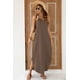 thumbnail image 5 of G and PL Vestido largo de playa para mujer, informal, sin mangas, con abertura lateral, halter, 5 of 5