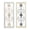 Multi Colored Arabesque Floral Scroll Rectangle S/2 12"W, 30"H, variant on DecMode Multi Colored Wood Arabesque Scroll Wall Decor (2 Count)