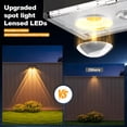 thumbnail image 3 of HIBIBUD Solar Fence Lights,12 Pack Deck Light,Led Lights Warm White Outdoor Wall Lights,Ip45 Solar Powered Light Waterproof for Backyard/Pool/Railing/Patio/Porch/Step/Outside/Garden (Black), 3 of 7