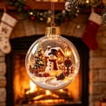 thumbnail image 6 of Glowing Christmas Story Ornament,Light-Up 3D Miniature Scene Clear PVC Globe Christmas Tree Ornament, Festive Keepsake Gift for Home Christmas Party Decoration, 6 of 7