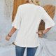 thumbnail image 5 of KIHOUT Blusa de manga corta con cuello redondo y estampado de moda de verano para mujer, camisetas divertidas, blusas para mujer, liquidación, 5 of 5